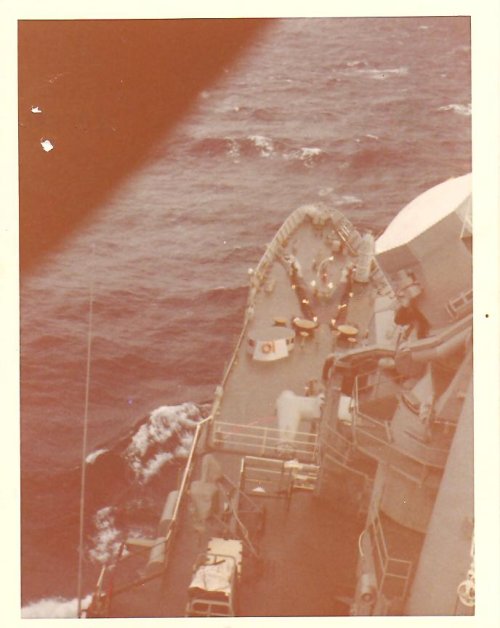 View from bridge of Uss Columbus CG-12  1974.jpg