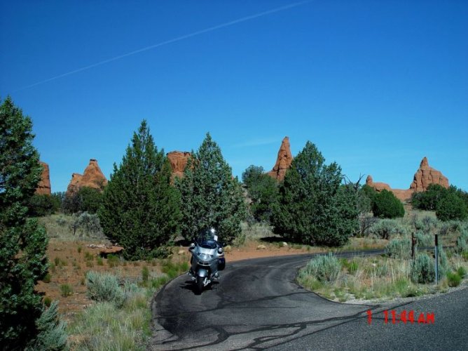 Kodachrome Basin rocks and trees and bike#1.jpg