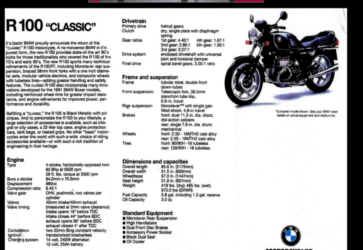 Specs on 1991 BMW R100 Classic.png