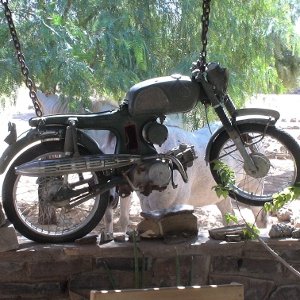 old Motorbike near Fishriver Canyon, Namibia 2005