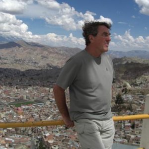 View from El Alto (4200m) down to La Paz, Bolivia