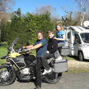 3 up on the new 1200 GS Adventure