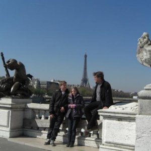 One of the numerous bridges over the river Seine